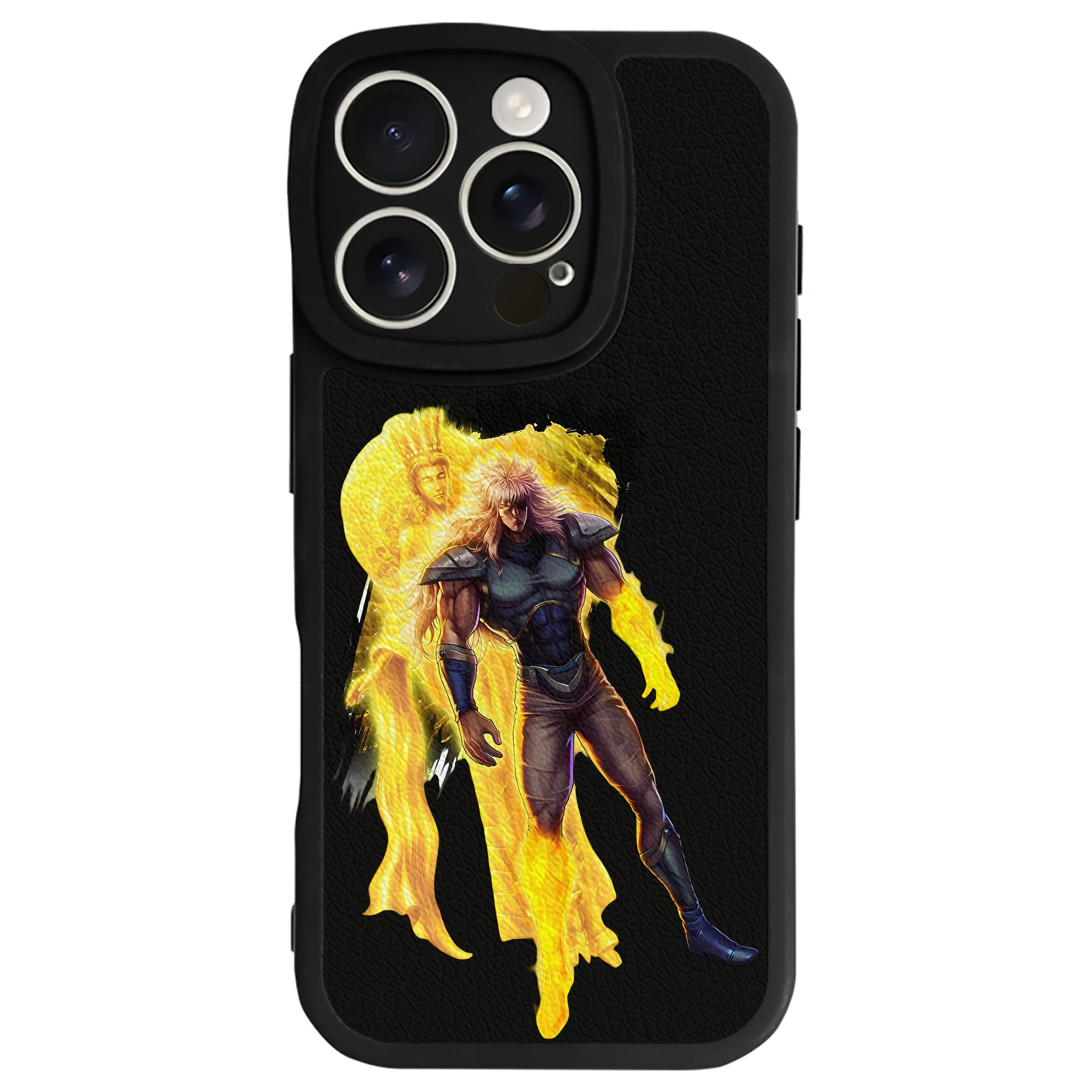 （画像用） 北斗の拳 Fist of the North Star 【iPhone 16シリーズ対応】シリコンスマホケース（レザー調） 材質：シリコン